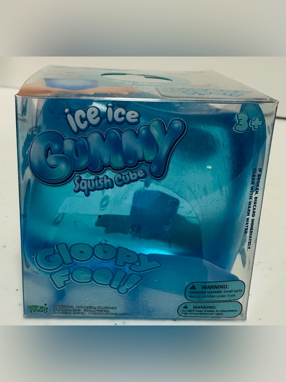 Ice Ice Gummy Squish Cube- Blue